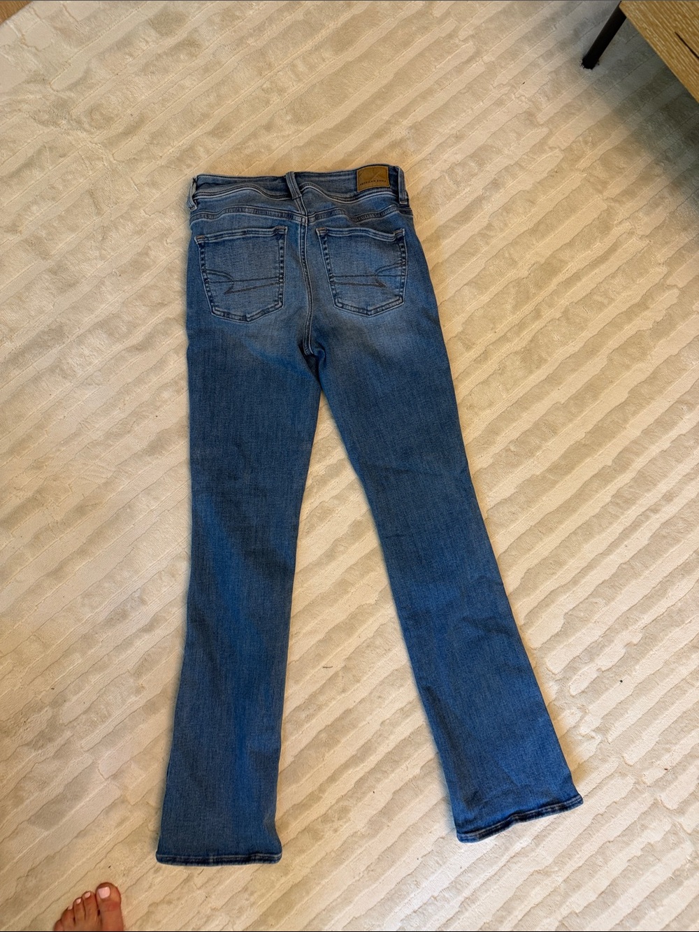 American Eagle Outfitters Blue Flare Jeans - Medium Wash - Picture 5 of 5